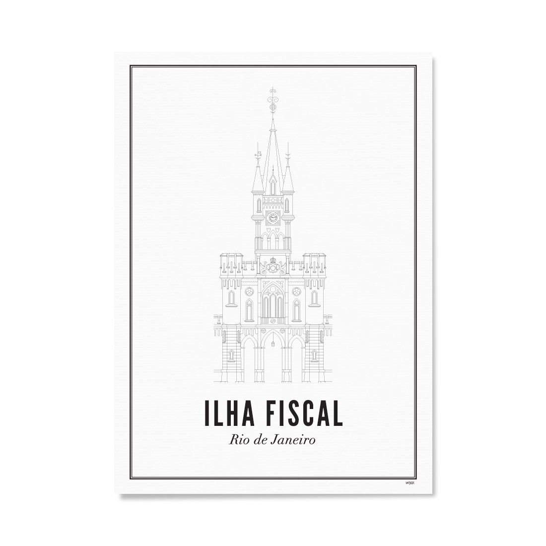 Poster van Rio de Janeiro - Ilha Fiscal | WIJCK. 